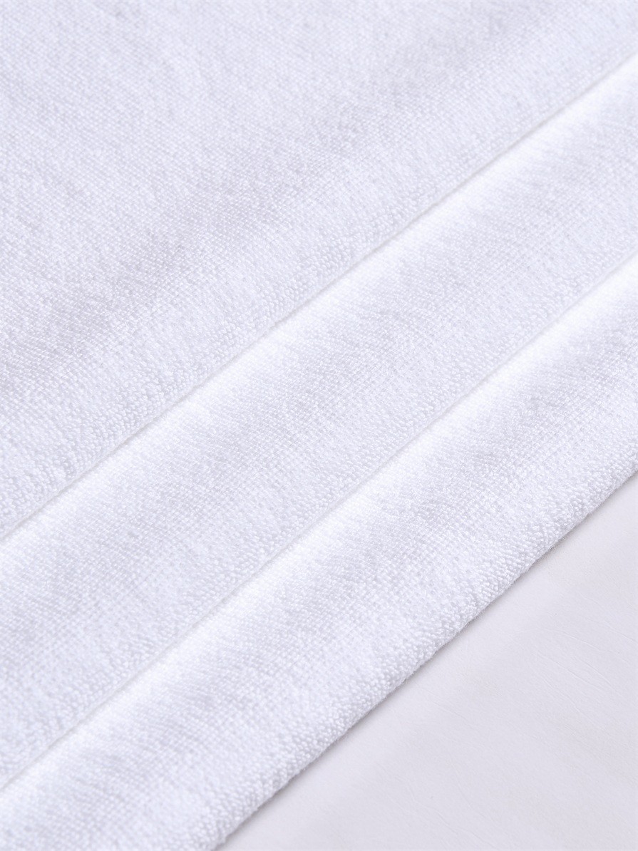 White Dobby Bath Towels