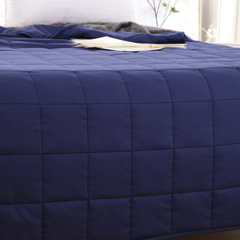 100% cotton blue gravity blanket