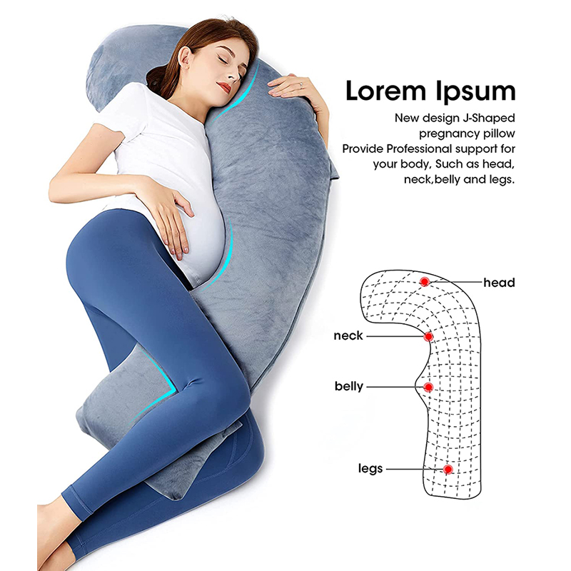 Top Quality J-Shaped Soft Body Pillow pregnant pillow pregnancy 