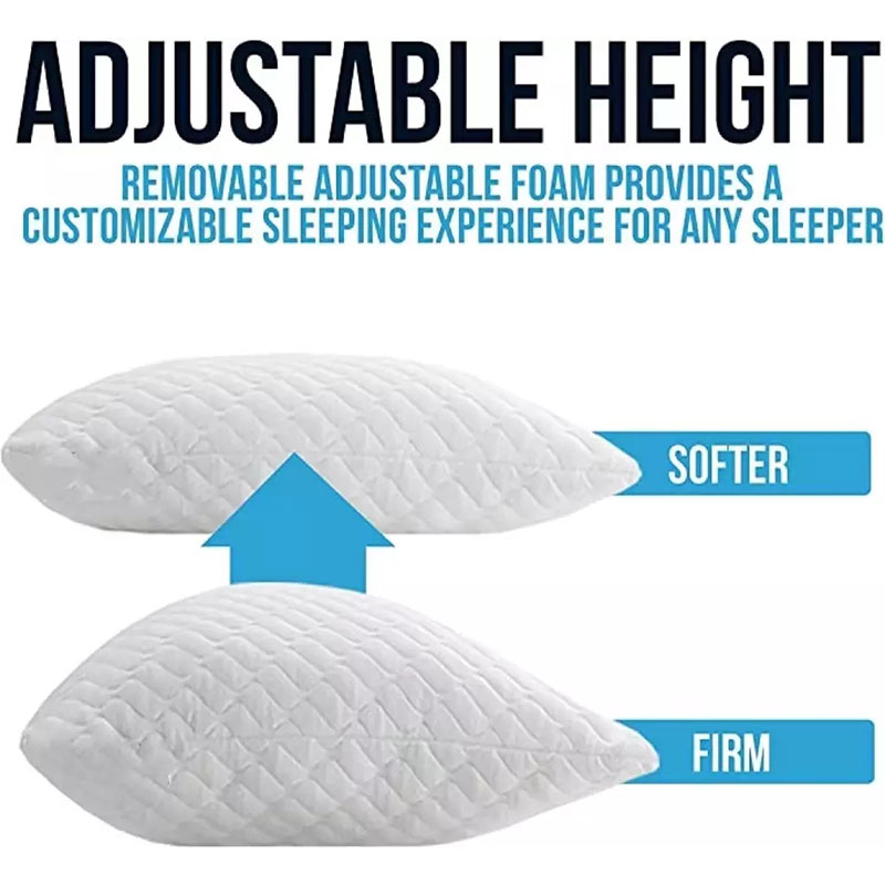 Custom Hypoallergenic hotel bed sleeping 100% polyester side sleeper butterfly gel memory foam pillow