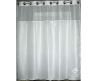 Hotel High Quality Waterproof White Satin Stripe Shower Curtain