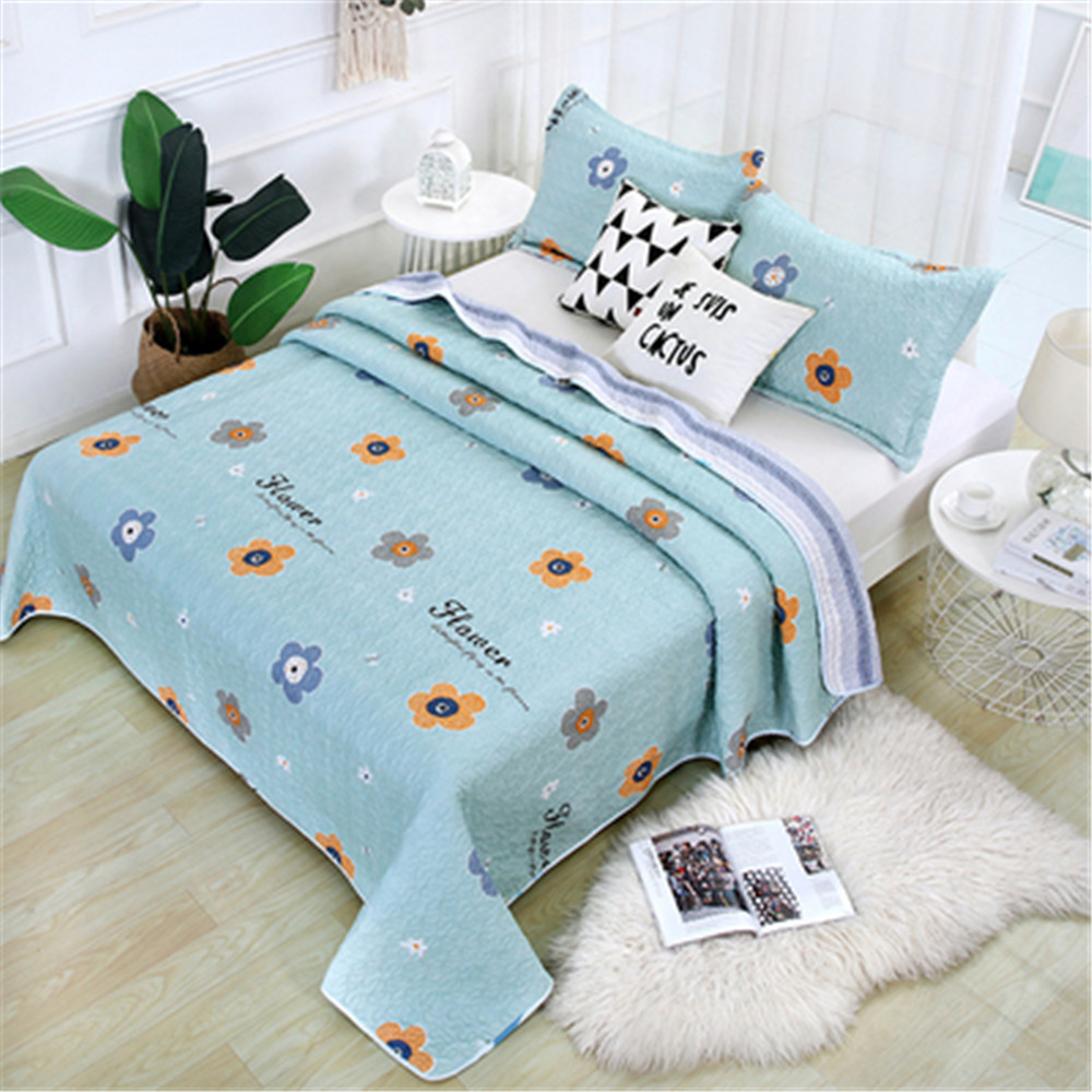 Microfiber Printed Quilting Bedspread Set