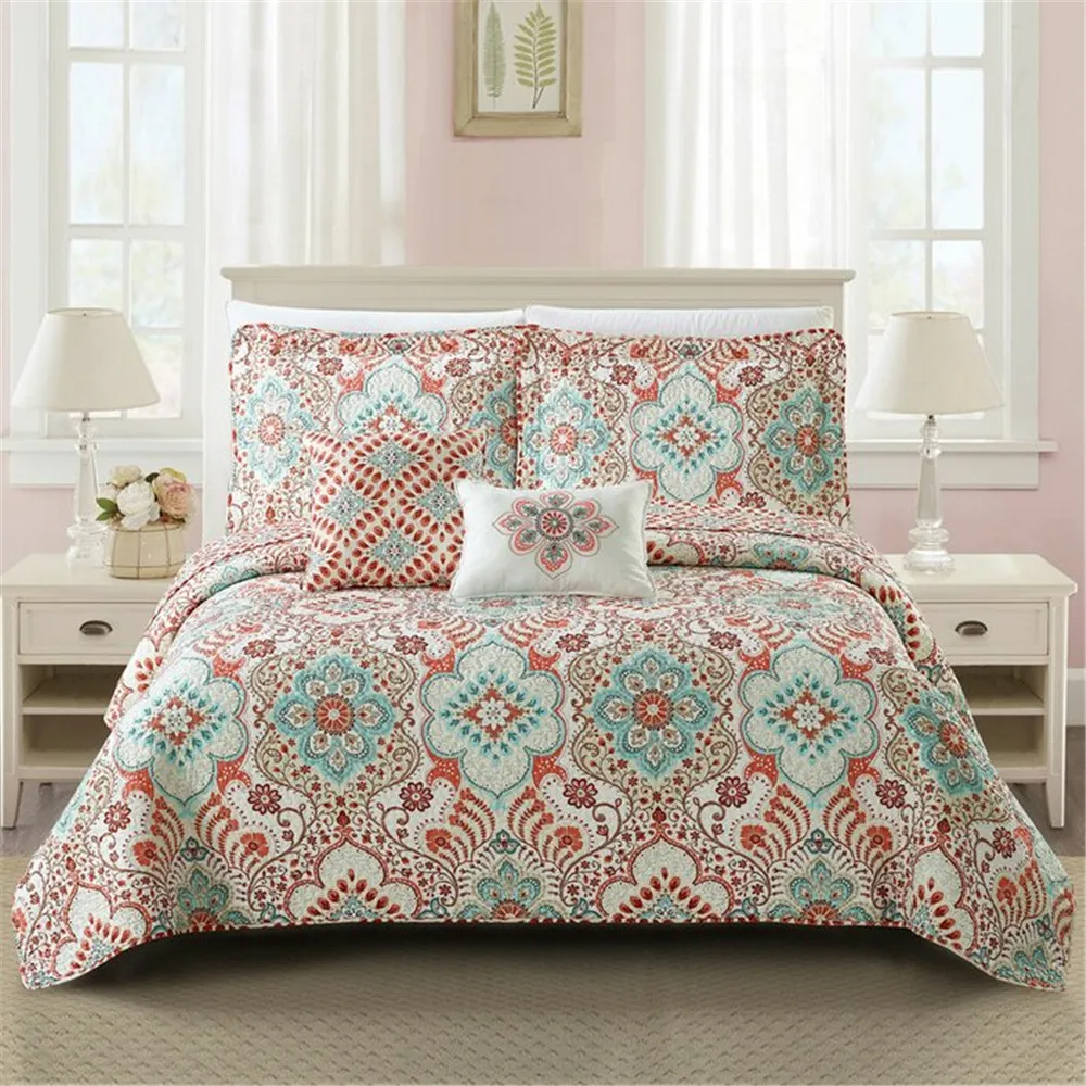 Pure Cotton Printing Bedspread Set