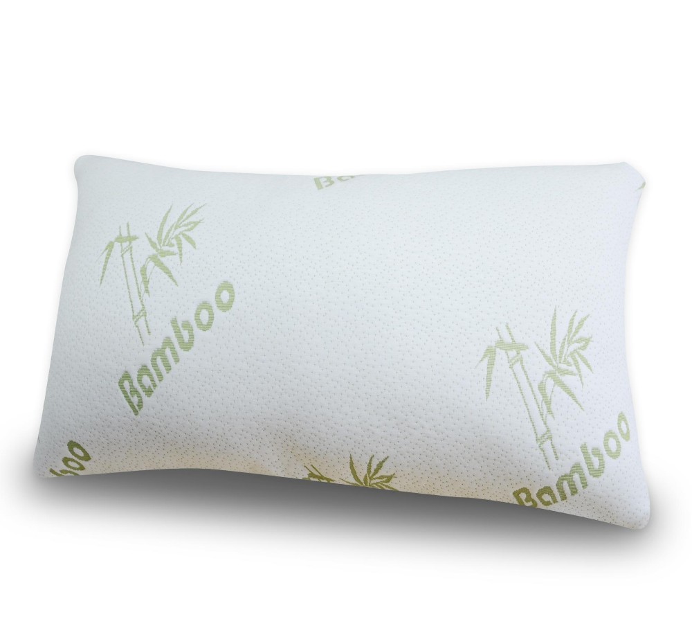 Hot sale soft bamboo fabric jacquard pillow for family sleeping